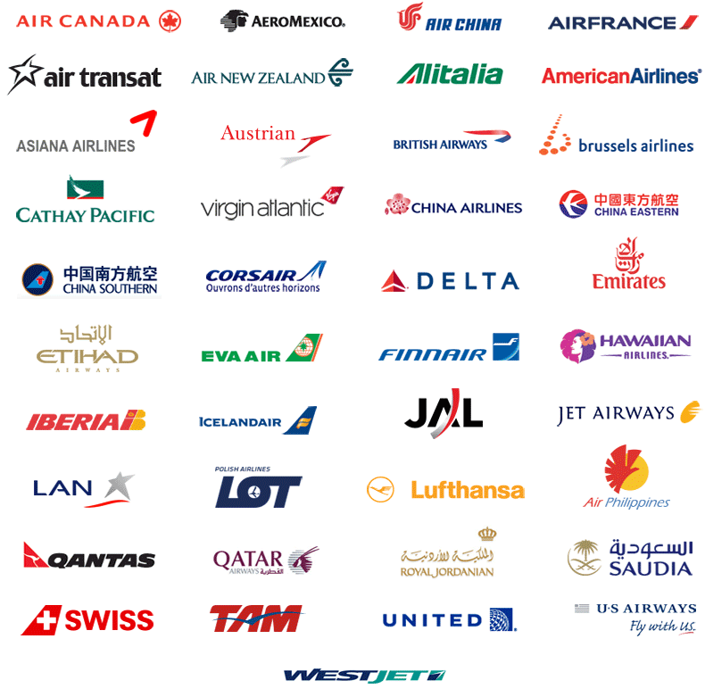 airline logos with names