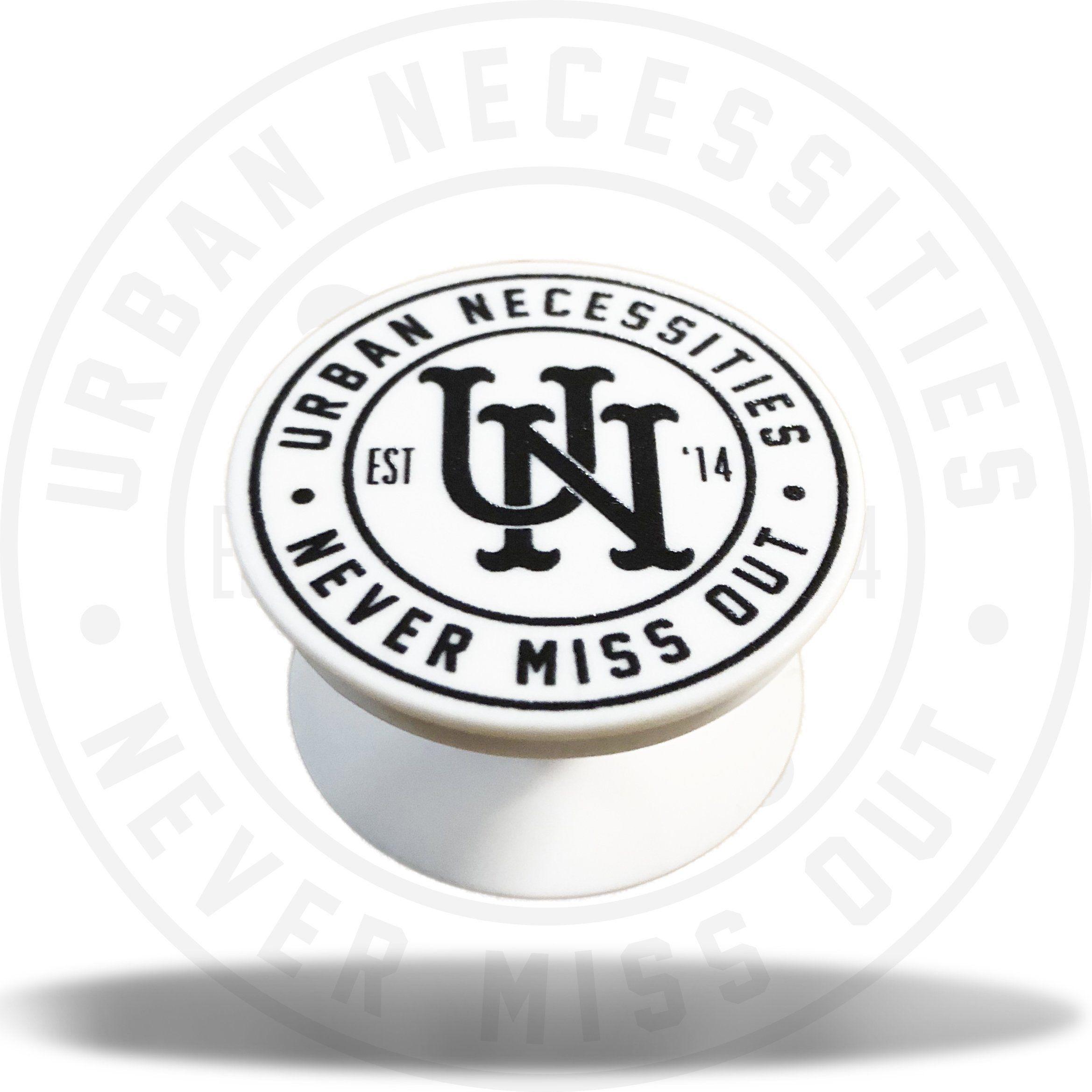 Urban Necessities Logo - UN Stamp Pop Socket (White)