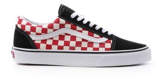 red and black checkered vans old skool