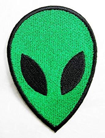 Green Alien Logo - Green Alien Patch Movie Cartoon Logo Kid Polo T Shirt Patch Iron