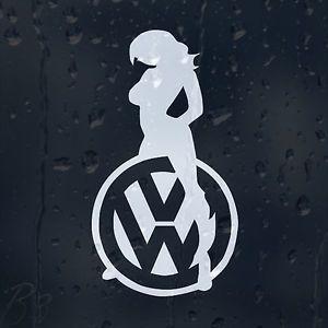 Sexy Car Logo - Girl Logo Car Decal Vinyl Sticker VW Golf Jetta Passat Bora