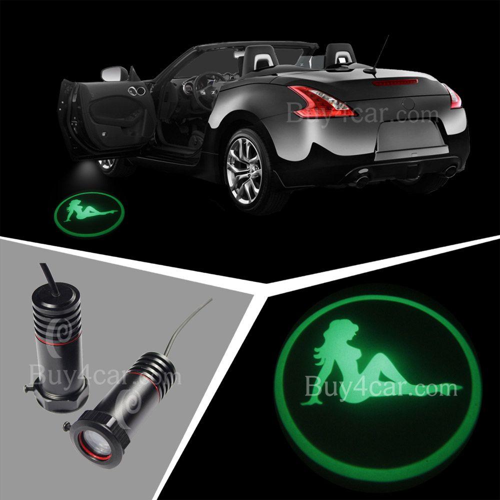 Sexy Car Logo - 2x Latest LED Car Welcome door laser projector Logo Shadow light ...