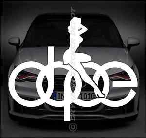 Sexy Car Logo - Dope Sexy Girl Logo Sticker Vinyl Decal German Car Sticker ill Euro ...