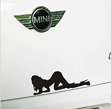 Sexy Car Logo - HIS® Sexy Girl Bending Over Doggy Style Vinyl Car Sticker, Bumper ...