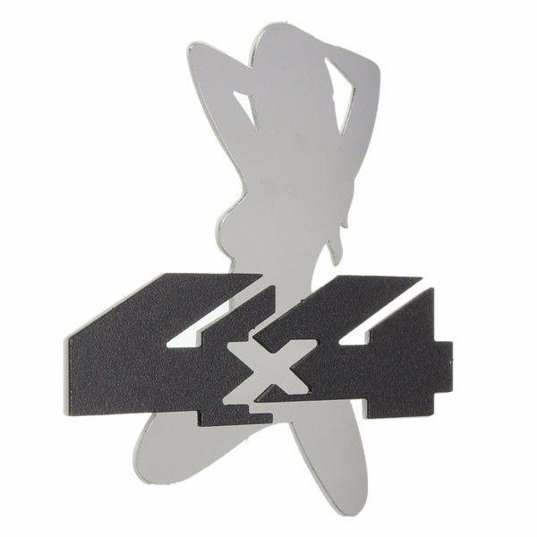 Sexy Car Logo - 3D Car Metal 4X4 Girl Emblem Decal Emblem Badge Tr