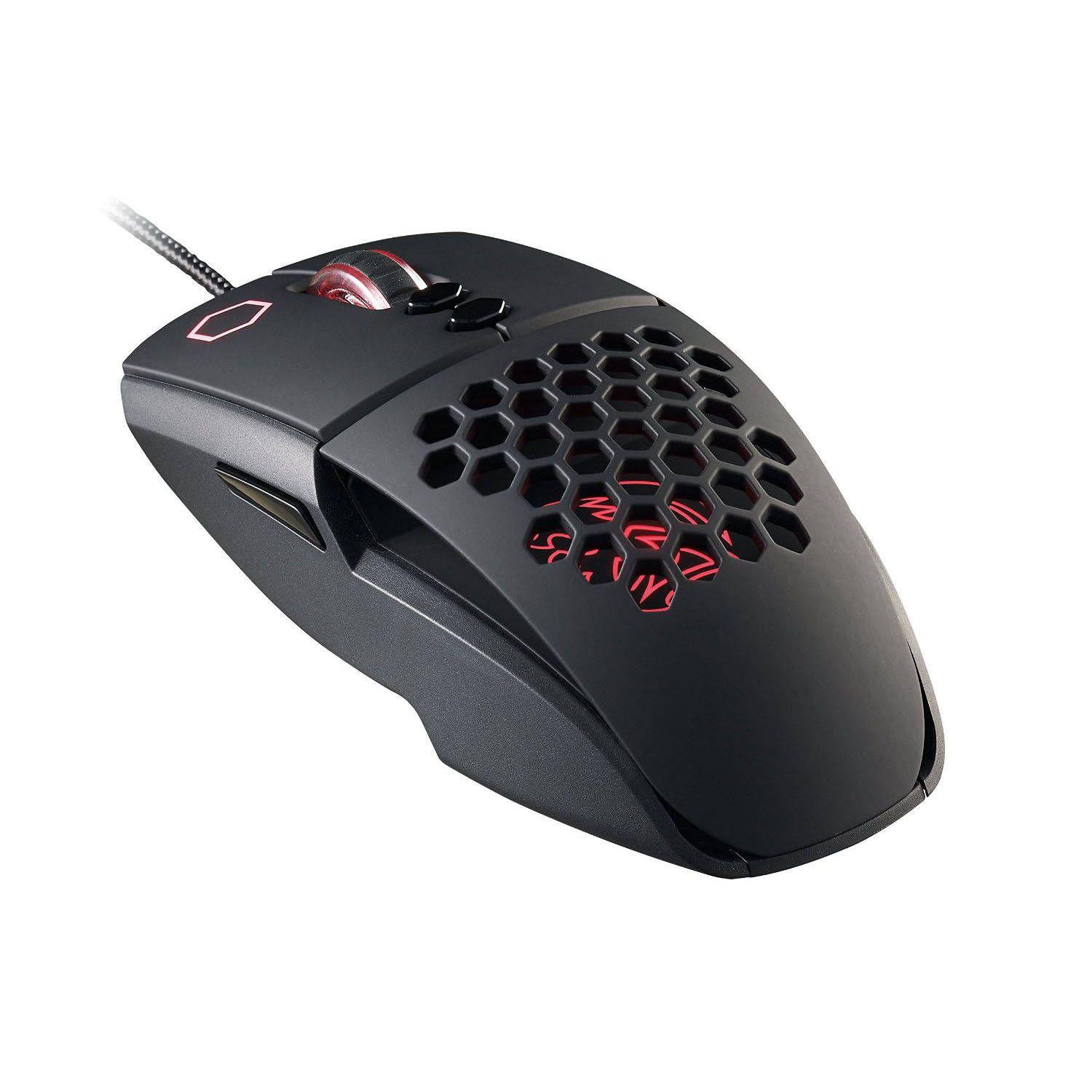 Black and Red E Logo - Thermaltake E-Sports Ventus Laser Gaming Mouse - Black/Red - Fierce PC