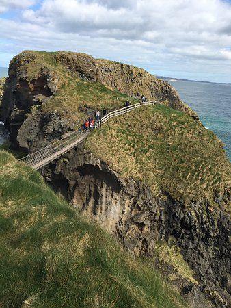 Black and Red E Logo - Carrick-a-Rede rope bridge - Picture of Paddy Campbell's Belfast ...