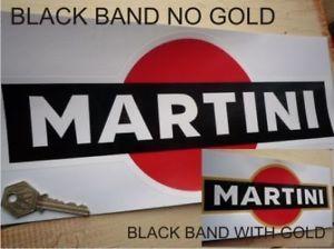 Gray and Red and Gold Logo - MARTINI Black & Red (optional Gold) Logo Race Car STICKER 12