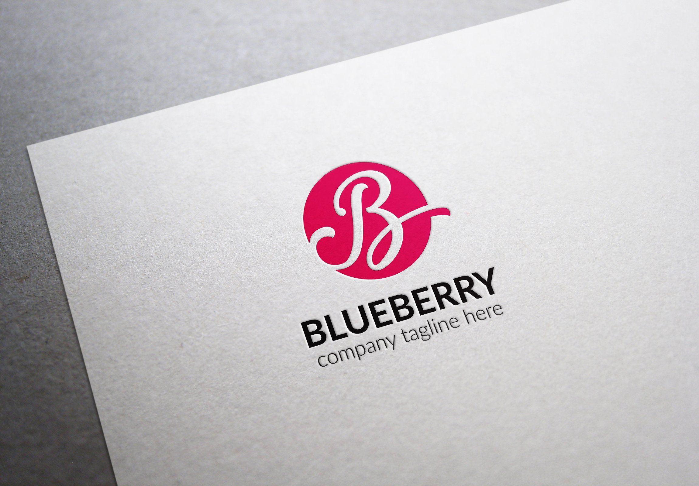 Modern B Logo - Blueberry Letter B Logo ~ Logo Templates ~ Creative Market