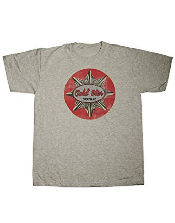Gray and Red and Gold Logo - Hotfuel Gold Star Motorcycle Red Emblem T-Shirt (Small - 6XL ...