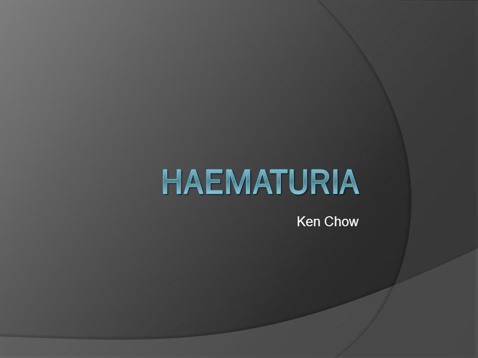 Gray and Red and Gold Logo - Ken Chow. What is haematuria?  Macroscopic Visible haematuria Pink ...