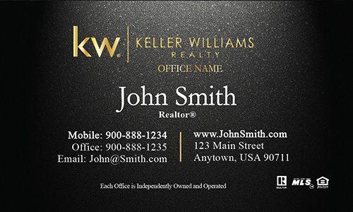 Gray and Red and Gold Logo - Gold Keller Williams Logo Red Realtor Business Card - Design #103311