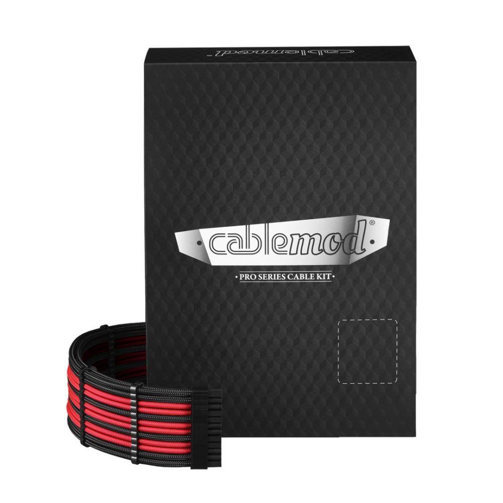 Black and Red E Logo - CableMod PRO ModMesh E-Series G3 / G2 / P2 / T2 Cable Kit – BLACK ...