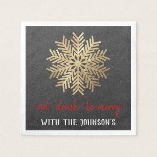 Gray and Red and Gold Logo - Red Gold Black Napkins | Zazzle UK