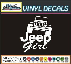 Funny Jeep Girl Logo - Jeep Girl It's a Jeep Thing Funny Cartoon Truck window vinyl