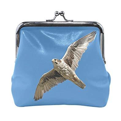Flying Blue Eagle Logo - Holisaky Eagle Flying Blue Sky leather Wallet Clasp Coin