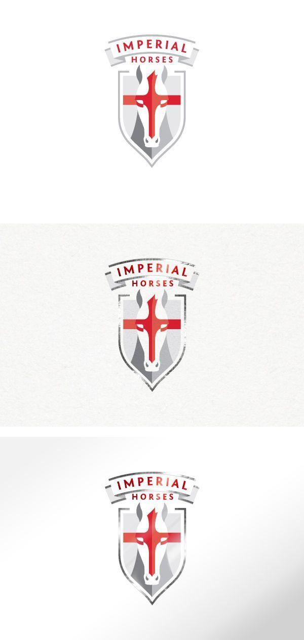 Horse Cross Logo - logo-design logo emblem horse cross shield imerium kingdom red grey ...