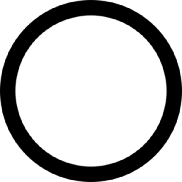 Black Ring Logo - Black White B In Circle Logo Png Image