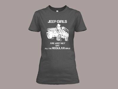 Funny Jeep Girl Logo - Funny Jeep Girls T Shirt by Meluxe T-Shirts | Dribbble | Dribbble