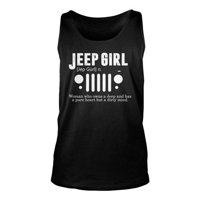 Funny Jeep Girl Logo - Jeep Girl Pure Heart But Dirty Mind Funny T Shirt And Hoodie