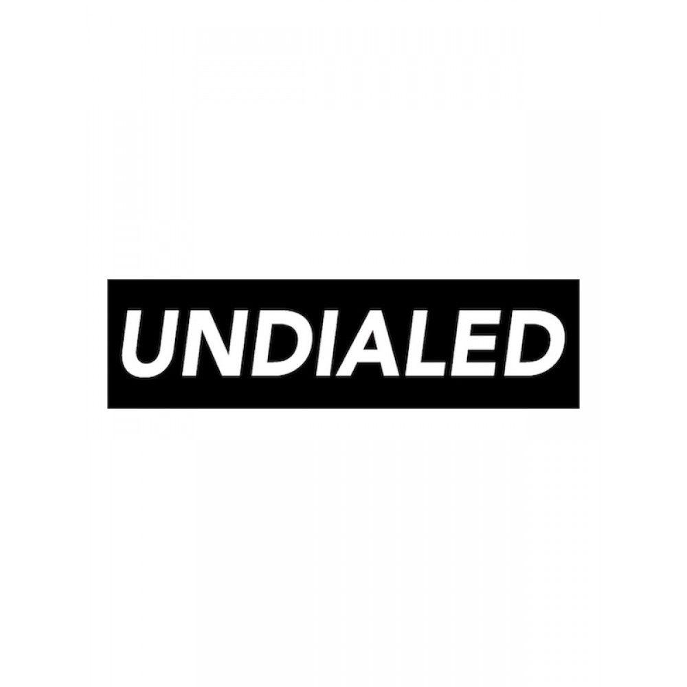 Undialed Lit Logo - Undialed LIT Sticker - Black