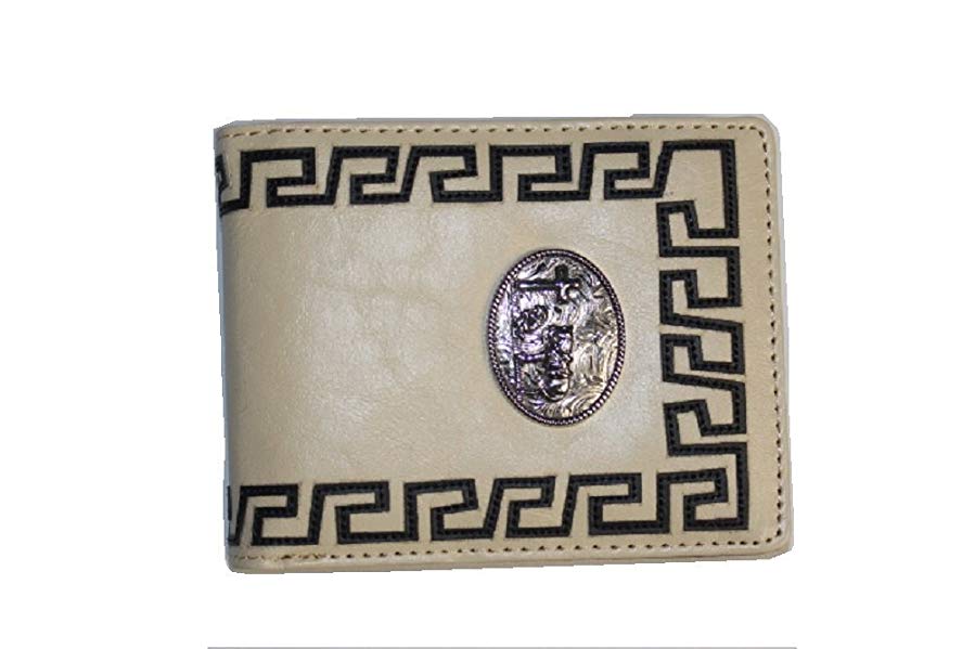 Horse Cross Logo - A&G Western Small Bi Fold Wallet Cross, Man, And Horse