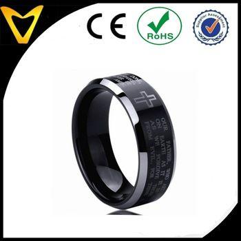 Black Ring Logo - Free Logo Engraving 8mm Titanium Comfort Fit Wedding Band Ring ...
