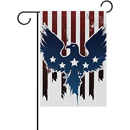 Flying Blue Eagle Logo - Amazon.com : Strawbaru Flying Eagle Long Polyester Garden Flag