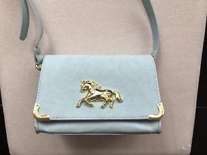 Horse Cross Logo - Asos cross body horse logo purse in blue | eBay