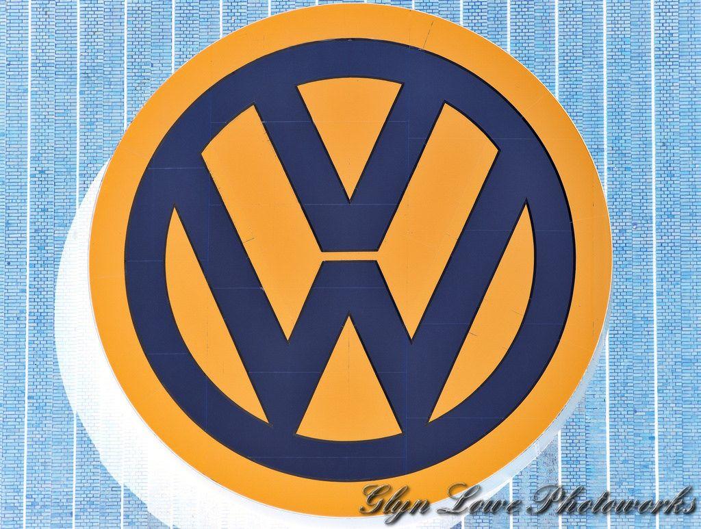 Wolfsburg VW Blue Logo - Volkswagen Headquarters, Germany. Volkswagen Gr