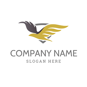 Flying Blue Eagle Logo - Free Animal Logo Designs & Pet Logo Designs. DesignEvo Logo Maker