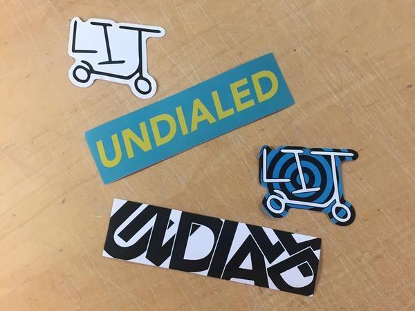 Undialed Lit Logo - Set of 4 Undialed LIT Stickers Variations In Stock