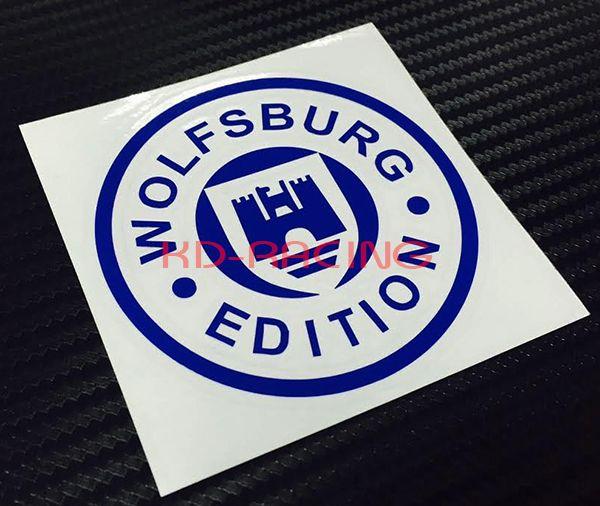 Wolfsburg VW Blue Logo - Wolfsburg Edition VW Racing Decals Sticker x 2 pcs., KD-Racing Vinyl ...
