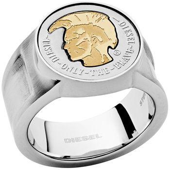 Black Ring Logo - kaminorth shop: DIESEL diesel ring black x silver rings mens Womens