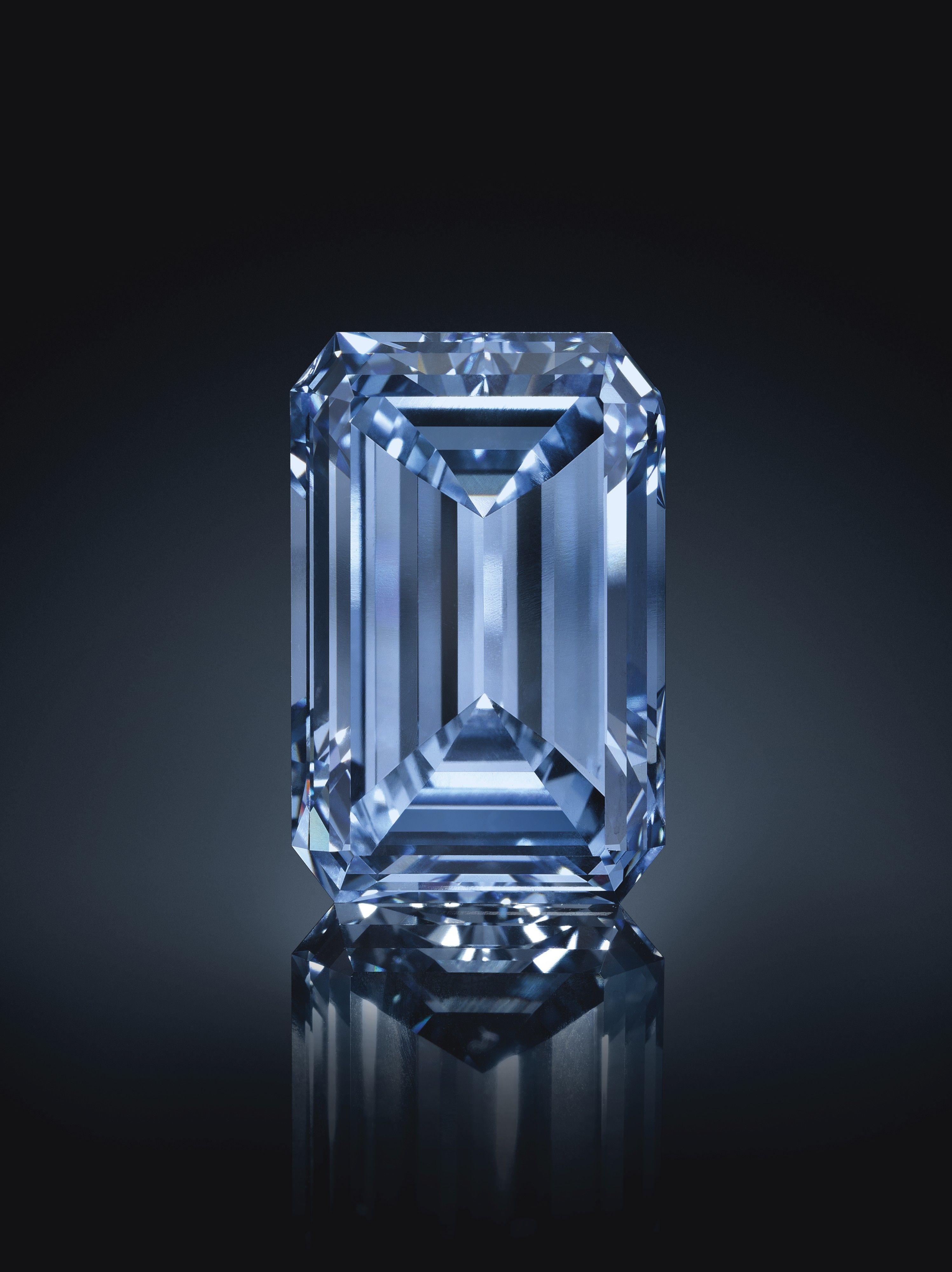 Blue and Green Diamond Logo - The world's most expensive blue diamond, the Oppenheimer Blue sets a ...