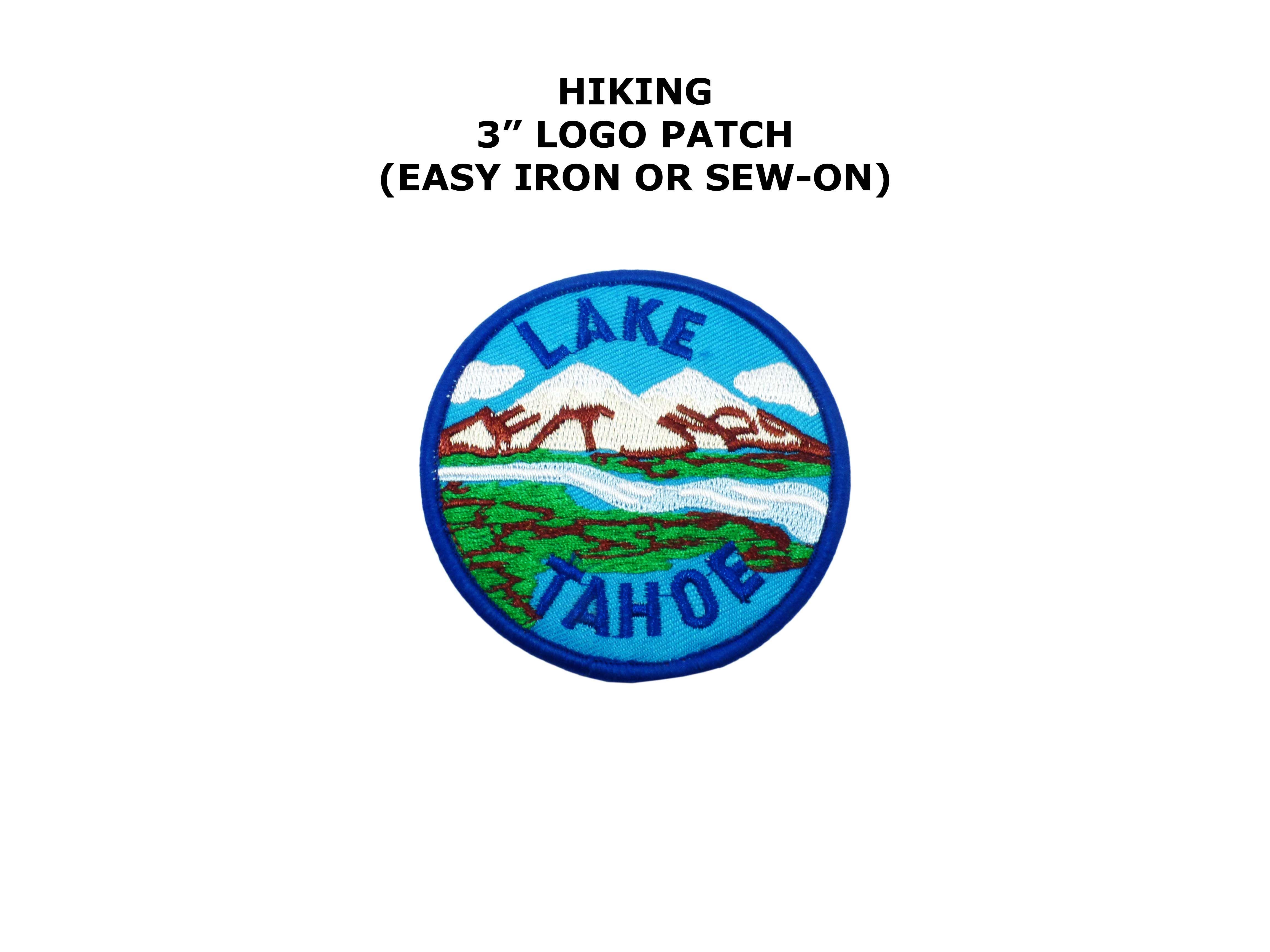 Sierra Water Logo - Lake Tahoe Sierra Nevada Embroidered Iron/Sew-on Hiking Theme Logo ...