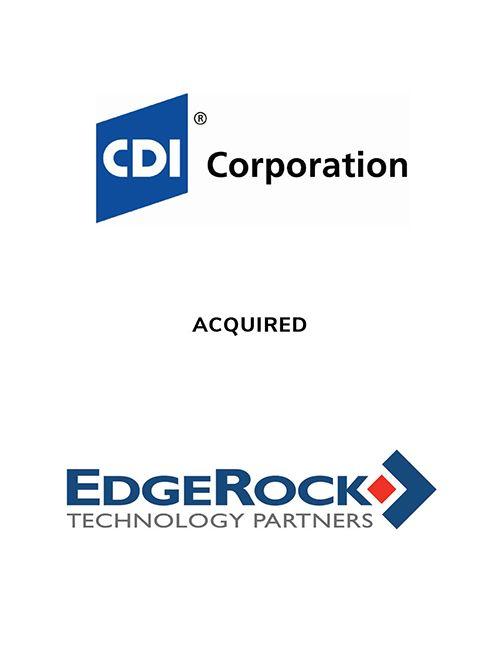 CDI Corporation Logo - Bowstring Advises CDI Corp. in its Acquisition of EdgeRock