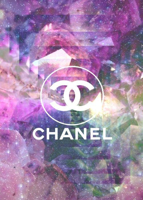 Chanel Galaxy Logo - Purple Glitter Galaxy CHANEL Wallpaper ♥♥♥. WALLPAPERS
