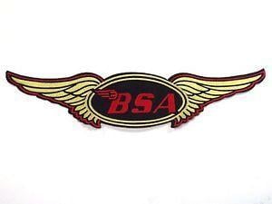 All Motorcycle Logo - BSA Wings embroidered Patch motorcycle logo Made in England jacket ...
