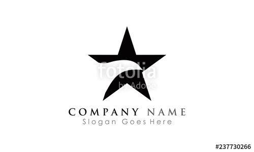 Unique Star Logo - black unique star logo