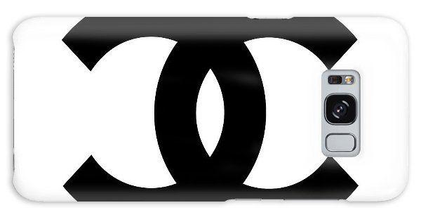 Chanel Galaxy Logo - Chanel Symbol White Black Galaxy S8 Case By Voros Edit
