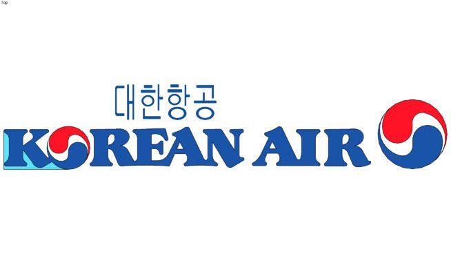 Korean Air Logo - Korean Air Logo | 3D Warehouse