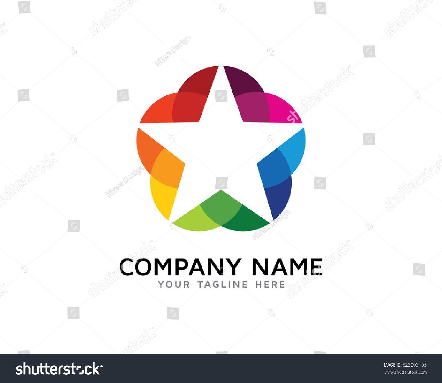 Unique Star Logo - Colorful Circle Star Logo Design Template | Star Logos | Pinterest ...