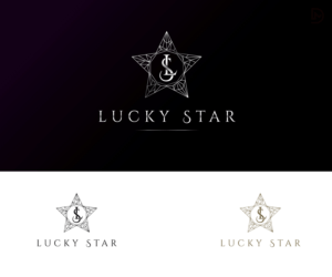 Unique Star Logo - Feminine, Elegant, Jewelry Logo Design for LUCKY STAR