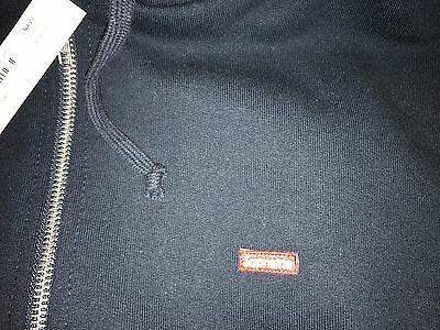 Extra Small Supreme Logo - SUPREME SMALL BOX Logo Thermal Zip Up Hoodie Sweat Navy Xl Extra