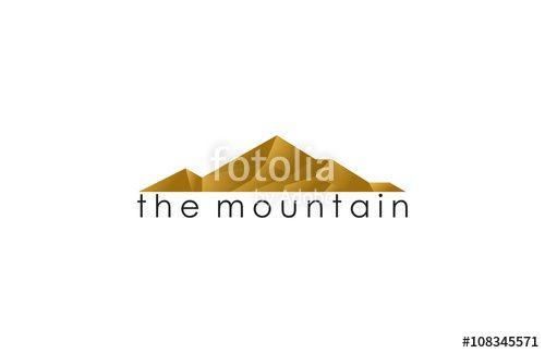 Gold Mountain Logo - Gold Mountain Logo Stock Image And Royalty Free Vector Files