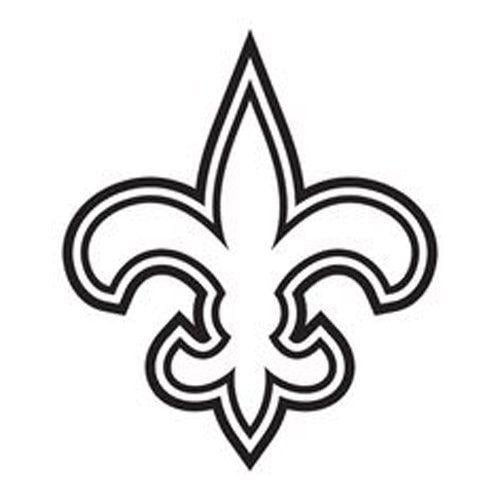 Black and White Saints Logo - Amazon.com: SUPERBOWL SALE -New Orleans Saints Team Logo Car Decal ...