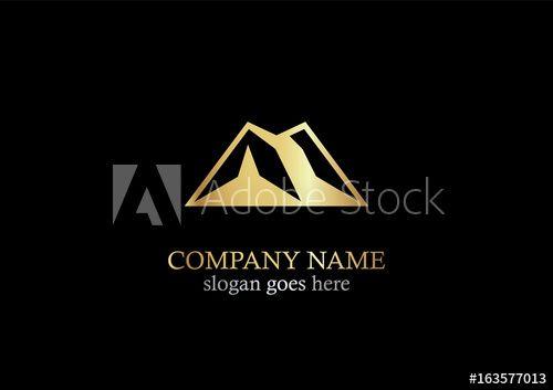 Gold Mountain Logo - abstract gold mountain logo - Buy this stock vector and explore ...