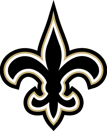 Black and White Saints Logo - New Orleans Saints Alternate Logo (2000) - Black fleur-de-lis with ...