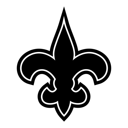 Black and White Saints Logo - New orleans saints Logos
